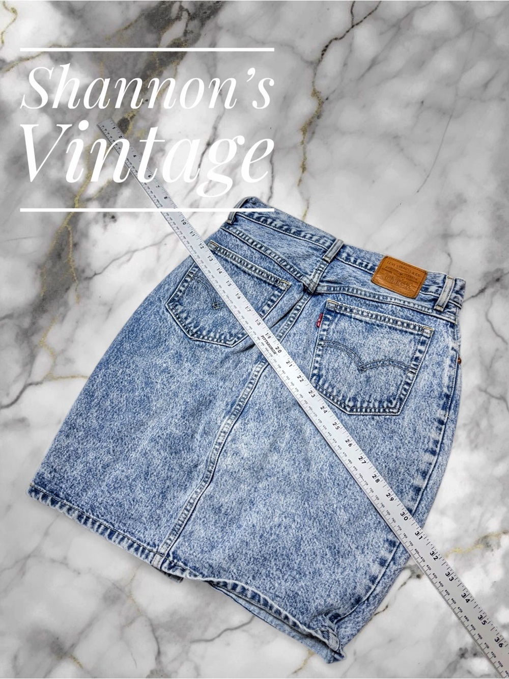 Levi’s Premium Quality sz 27 Acid Wash Mom Skirt A3